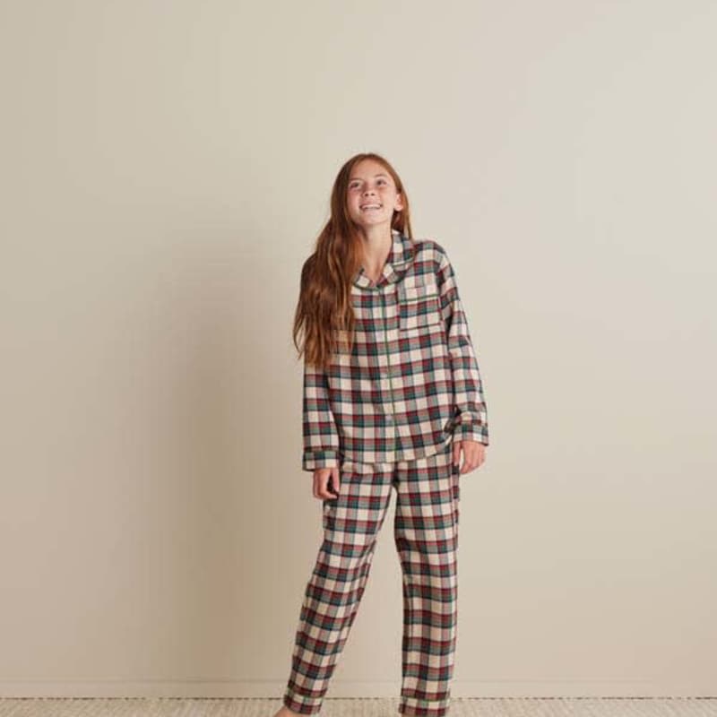 Family Flannel Kid's Button-Down Pajama Set - Idyllwild, 10