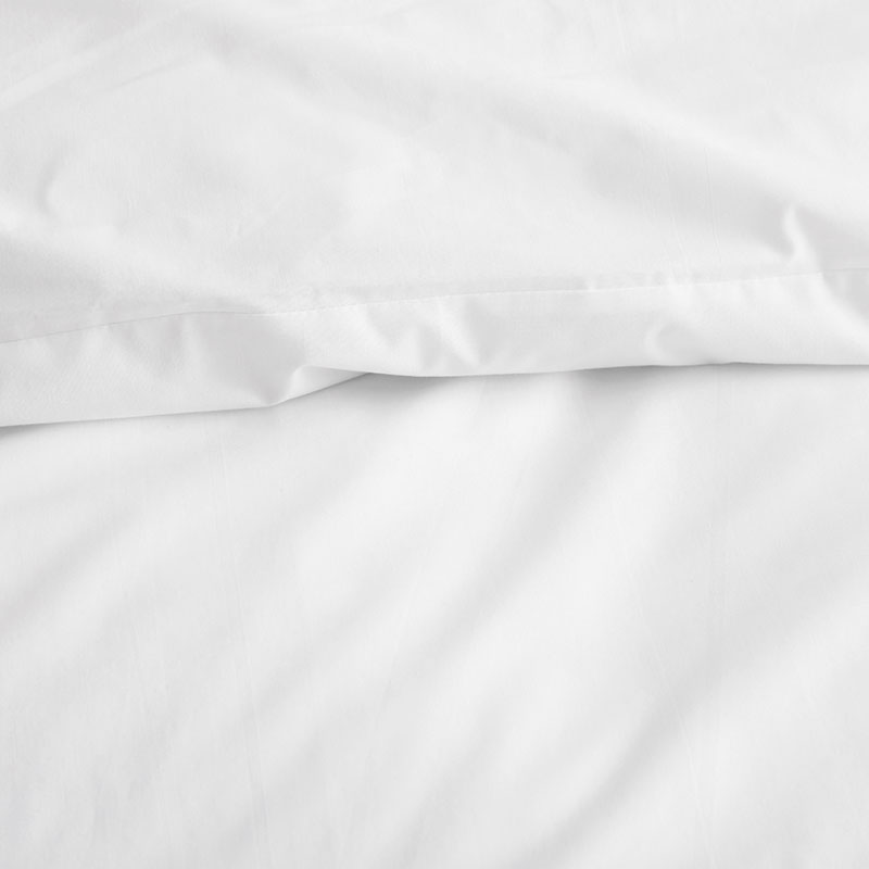 Embroidered Scallop Classic Cool Cotton Percale Sham - Blue, King
