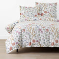 Garden Mirage Classic Cool Cotton Percale Duvet Cover - White Multi, Twin/Twin XL