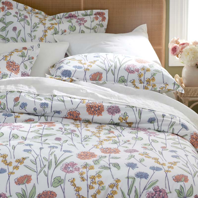 Garden Mirage Classic Cool Cotton Percale Comforter - White Multi, Twin/Twin XL