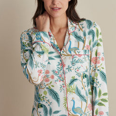 TENCEL™ Modal Jersey Knit Nightshirt - Peacock, M