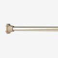 Santa Maria Decorative Metal Adjustable Shower Rod - Satin Nickel