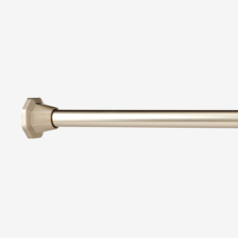 Santa Maria Decorative Metal Adjustable Shower Rod - Satin Nickel