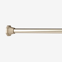 Santa Maria Decorative Metal Adjustable Shower Rod - Satin Nickel