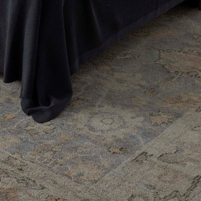 Hand Knotted Persian Wool Rug -  Blue, 5' x 8'