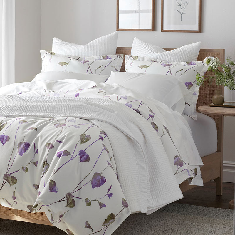 Premium Smooth Cotton Sateen Solid Quilted Sham - White, Standard