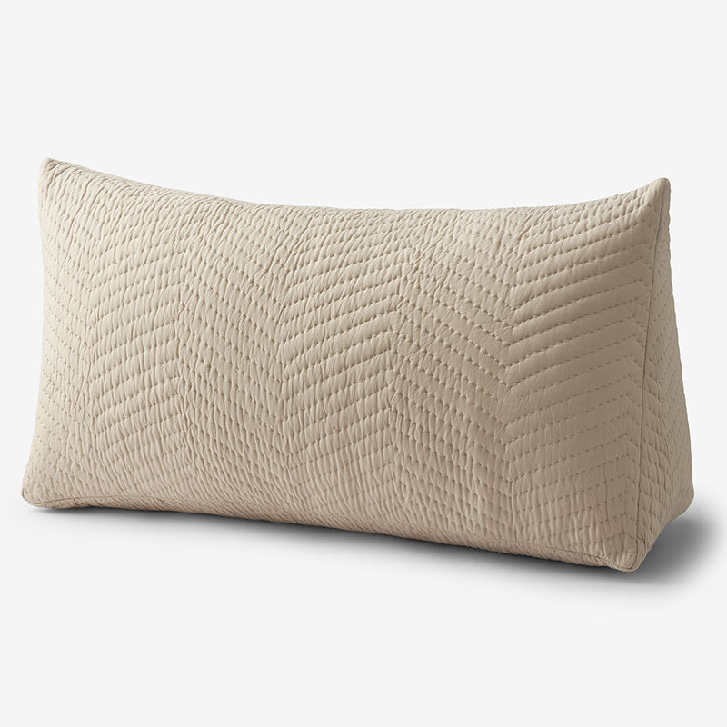 Voile Reading Wedge Pillow Cover - Mushroom, Large