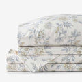 Whispering Garden Premium Smooth Wrinkle-Free Sateen Bed Sheet Set - Gray Multi, King
