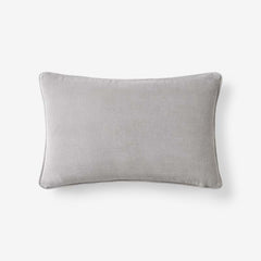 Velvet Decorative Lumbar Pillow Cover - Gray, 12 in. x 21 in.