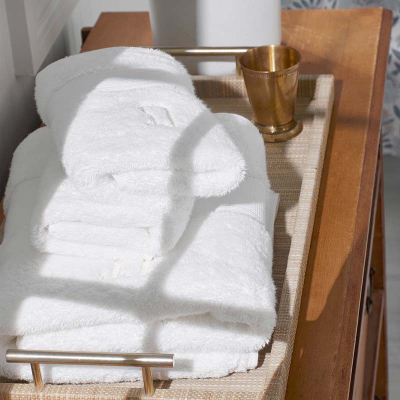 Regal Egyptian Cotton Hand Towel - White