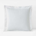 Solid Garment Washed Cotton Percale Sham - White, Euro