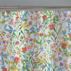 Garden Symphony Classic Cool Cotton Percale Shower Curtain - Multi