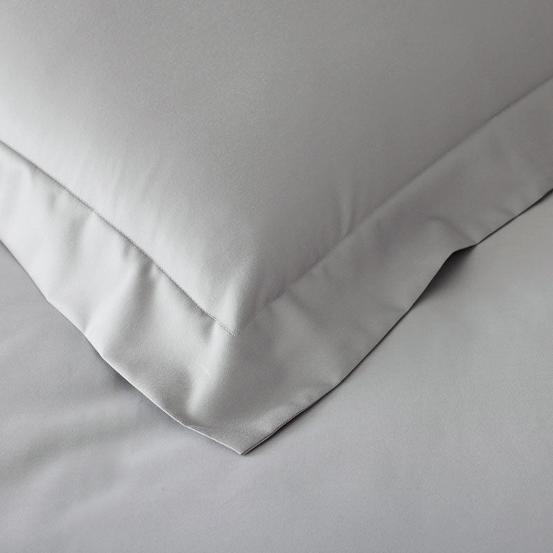 Premium Smooth Supima® Cotton Wrinkle-Free Sateen Pillowcase Set - Light Gray, Standard