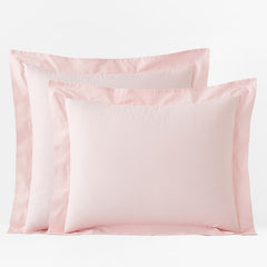 Classic Cool Organic Cotton Percale Solid Sham - Petal Pink, Euro