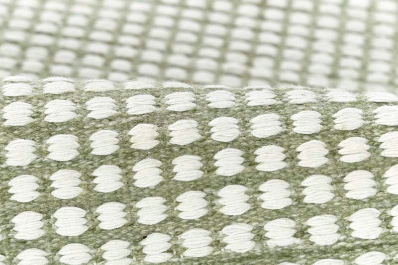 Handwoven Mini Checkered Performance Rug - Green, 8' x 10'