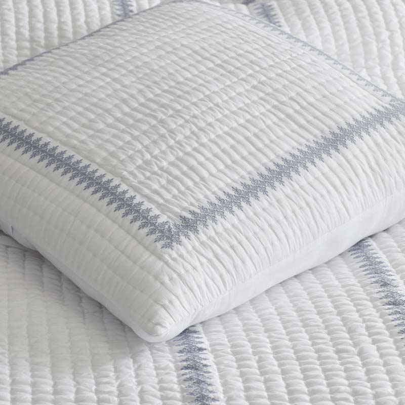 Rishika Quilted Sham - White, Standard