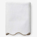 Scalloped Edge Bath Sheet - Beige