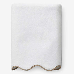Scalloped Edge Bath Sheet - Beige