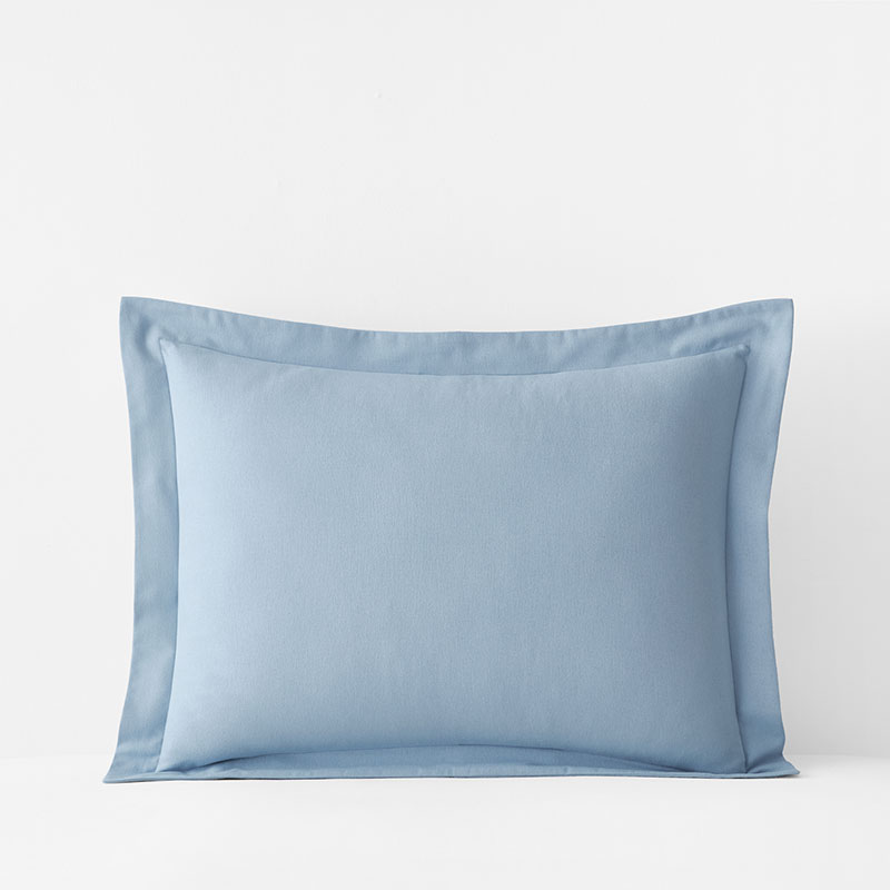 Classic Ultra-Cozy Cotton Velvet Flannel Sham - Powder Blue, Standard