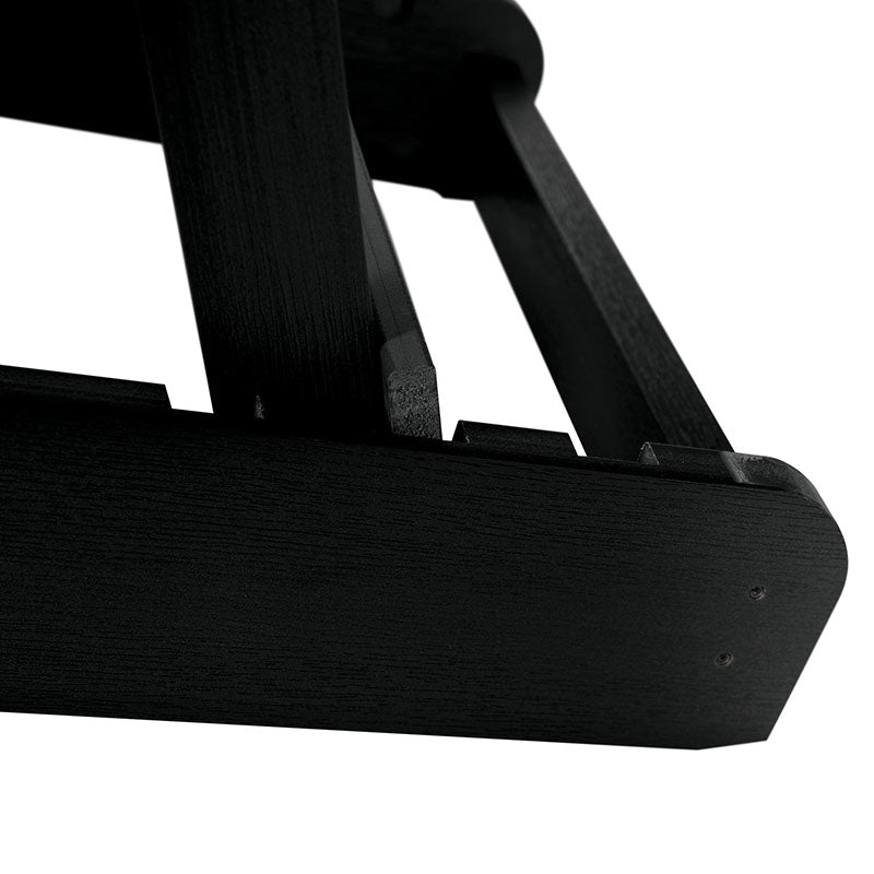 Folding and Reclining Adirondack Chair - Black