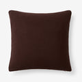 Classic All Season Breathable Cotton Knit Decorative Pillow Cover - Brown