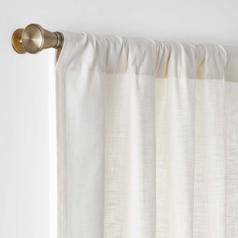Texture Window Curtain - Ivory, 96 in.