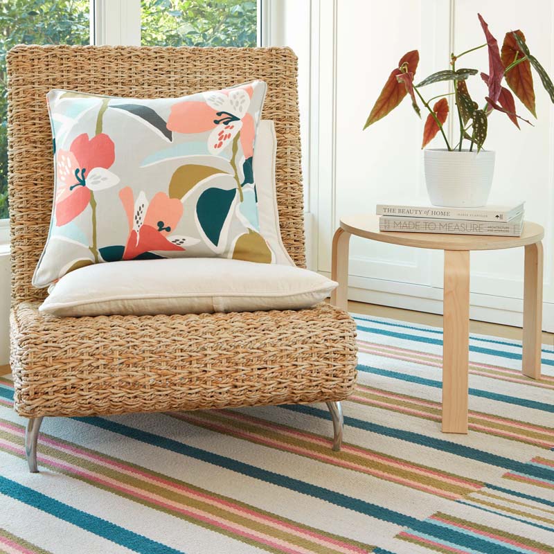 Everly Handwoven Cotton Rug - Multi, 5' x 8'