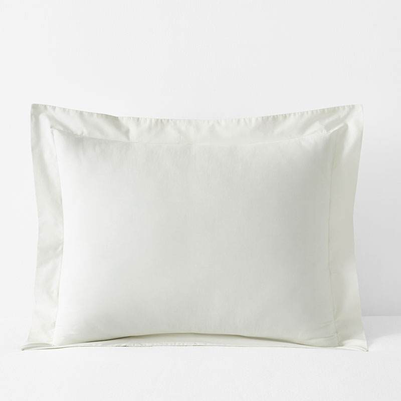 Premium Cool Supima® Cotton Percale Sham - Cream, King