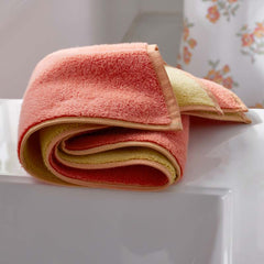 Reversible Solid Hand Towel - Coral