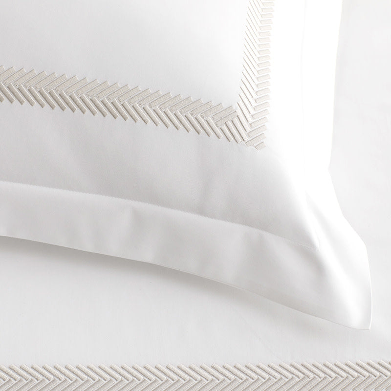 Hewett Luxe Smooth Egyptian Cotton Sateen Sham - Taupe, Euro