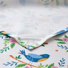 Seasonal Printed Tea Towels, Set of 2 - Blue Bird