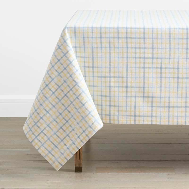 Classic Plaids Yarn-Dyed Tablecloth - Graph Plaid Yellow, 70 in. x 108 in.