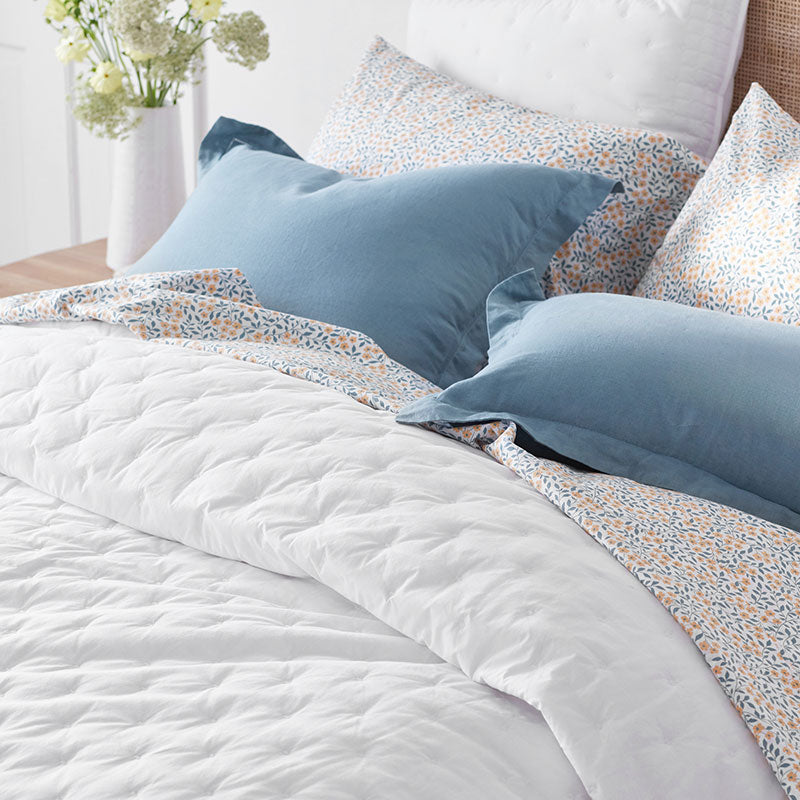 Pintuck Quilted Sham - White, Standard