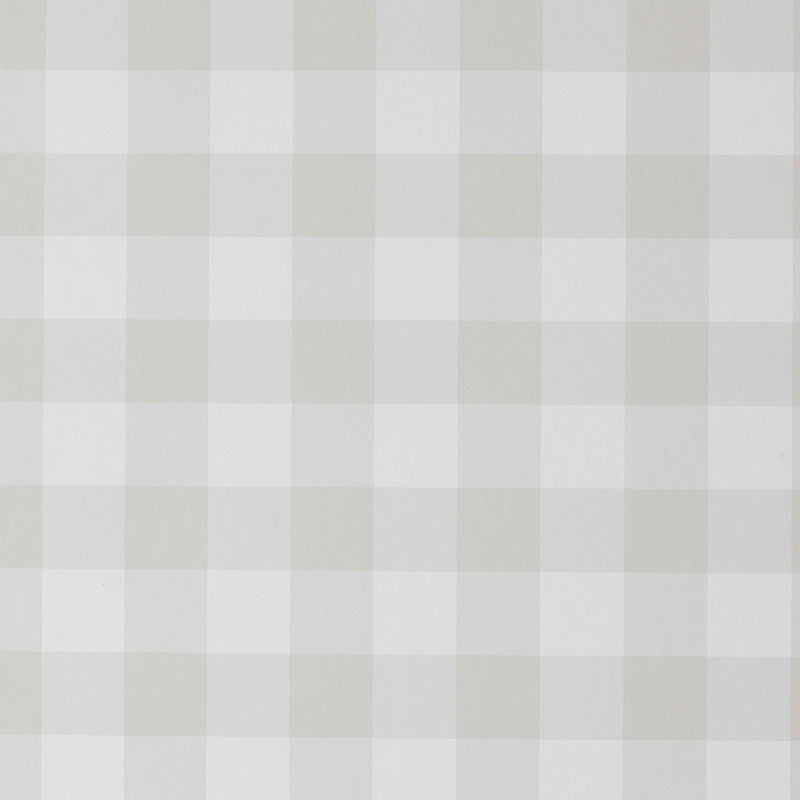 Ditsy Gingham Traditional Wallpaper - Beige, Roll
