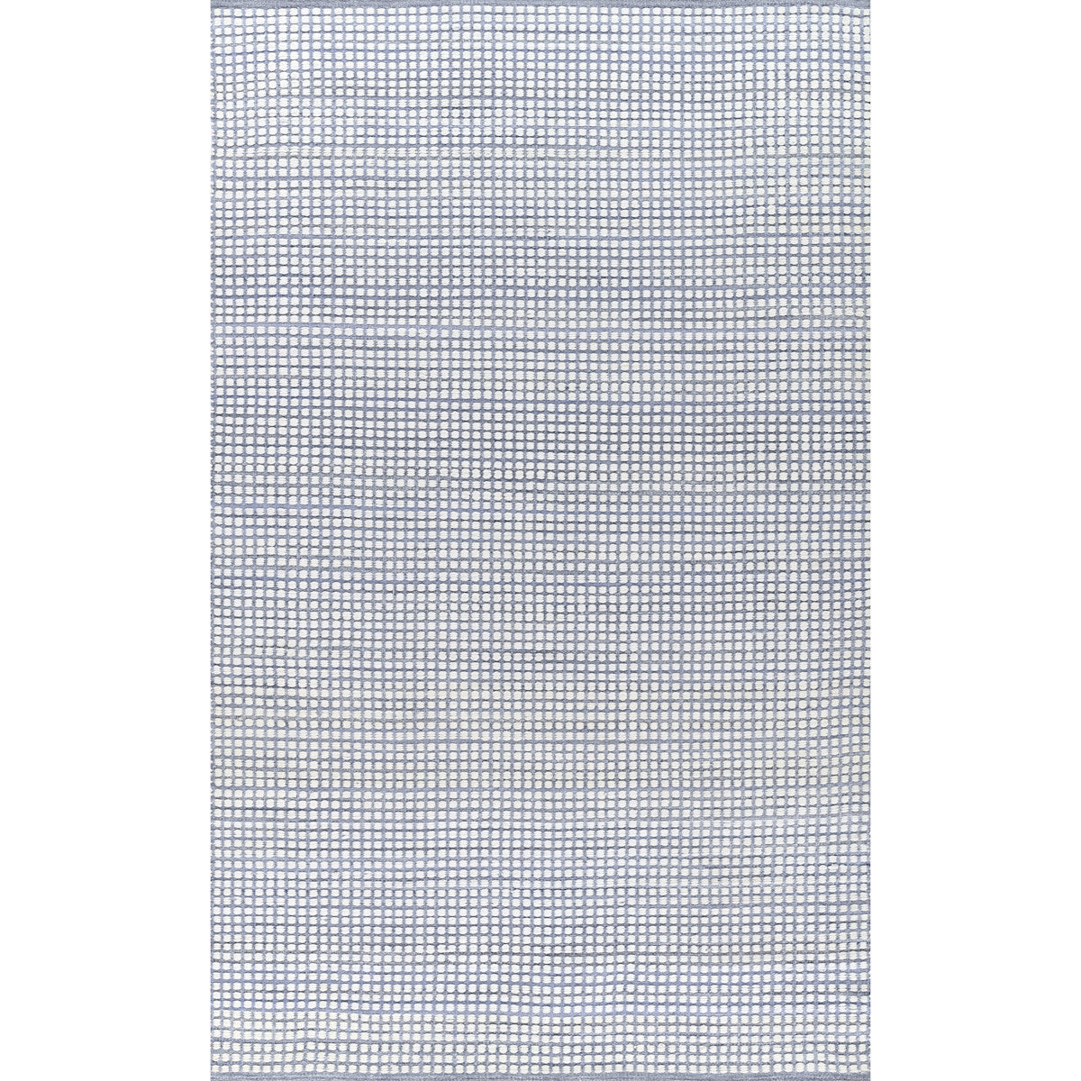 Handwoven Mini Checkered Performance Rug - Blue, 2' 3" x 8' Runner