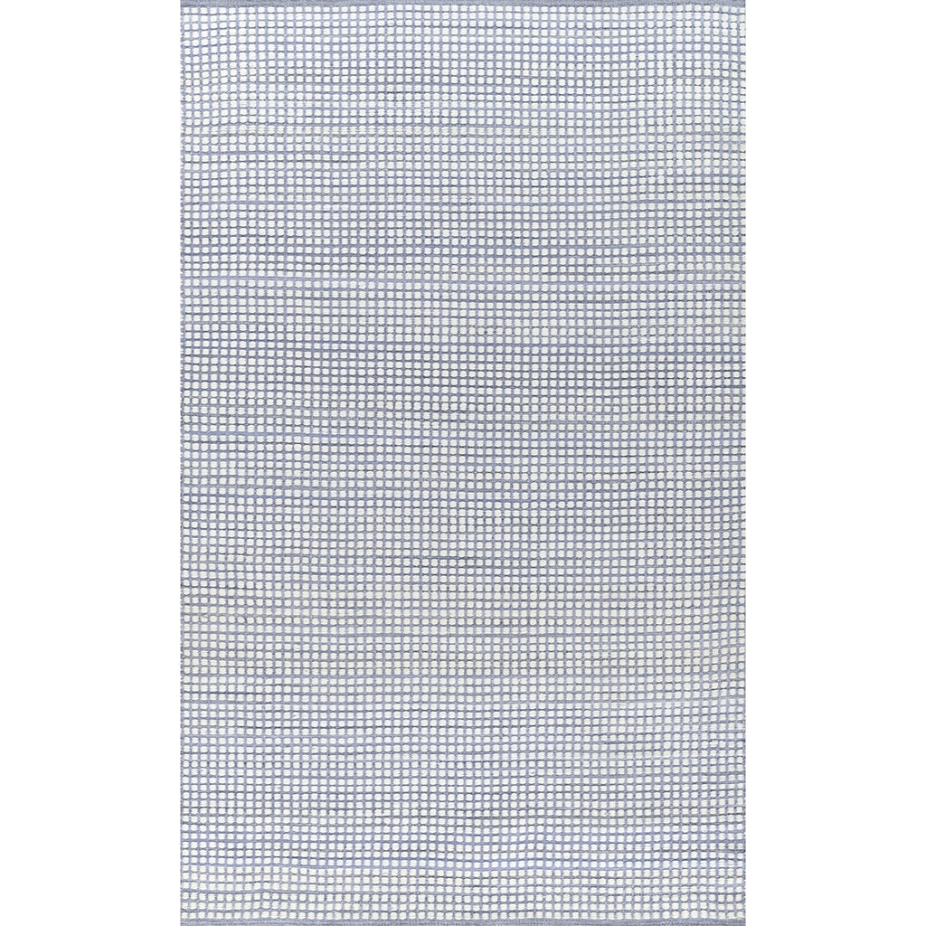 Handwoven Mini Checkered Performance Rug - Blue, 2' x 3'