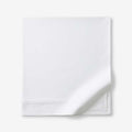 Luxe Smooth Egyptian Cotton Sateen Flat Bed Sheet - White, King/Cal. King