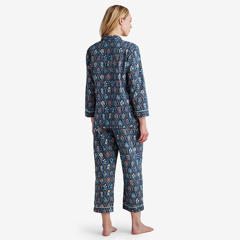 Printed Voile Women's Pajama Set - Hawthorne, XL