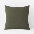 Waffle Quilted Sham - Olive, Euro