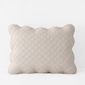 Scallop Quilted Sham - Linen, King