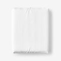 Dobby Stripe Classic Smooth Wrinkle-Free Sateen Fitted Bed Sheet - White, Twin