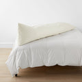 Classic Cool Cotton Percale Body Pillow Cover - Cream