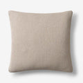 Cadence Solid Decorative Square Pillow Cover - Taupe, 20 in. x 20 in.