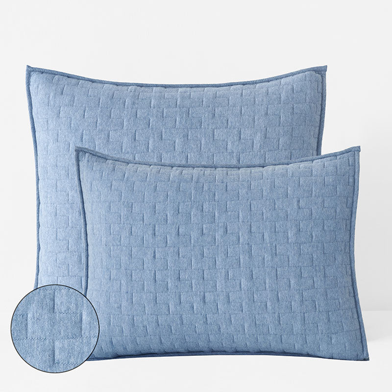 Air Layer Sham - Denim Blue, Euro