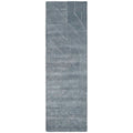 Relief Hand Tufted Wool Rug -  Blue, 8' Runner