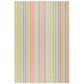 Ana Ticking Washable Rug - Aqua, 5' x 8'