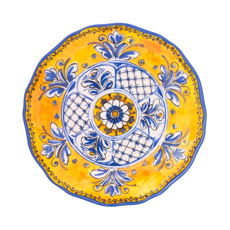 Benidorm Dinner Plates, Set of 4 - Yellow
