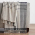 Textured Boucle Throw - Charcoal Gray