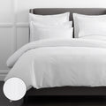Hewett Luxe Smooth Egyptian Cotton Sateen Duvet Cover - White, King/Cal King