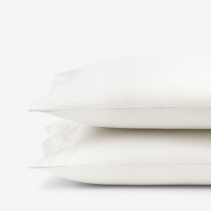Classic Smooth Wrinkle-Free Sateen Pillowcase Set - Creme, King